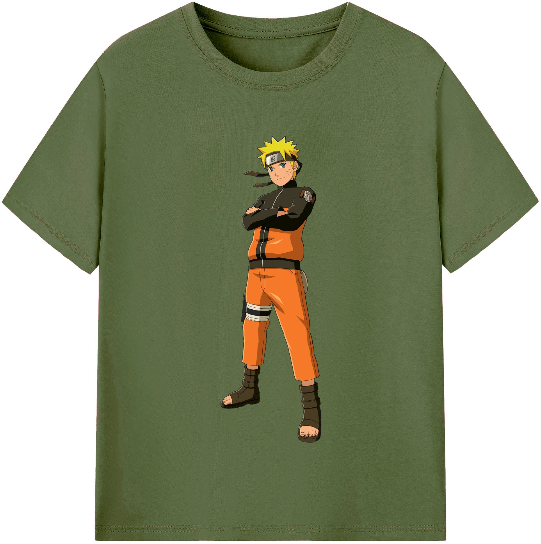（画像用） NARUTO -ナルト- うずまき ナルト Uzumaki Naruto 綿100％半袖Tシャツ（フロントプリント）
